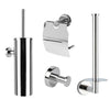 Lauro Chrome toilet set