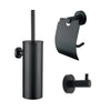 Marino Black Toilet Brush and Holder Set