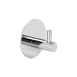 Het 4x Rudro Chroom handdoekhaakje van yessential.nl heeft een modern, minimalistisch rond ontwerp met een chromen afwerking, ronde voet en korte cilindrische knijper voor het ophangen van voorwerpen aan de muur.