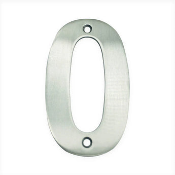 De Tonio RVS 10cm van yessential.nl is een geborsteld metalen nummer nul met twee bevestigingsgaten, die een stijlvolle en duurzame huisnummeroptie biedt.