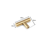 De Remo Gold Knob van yessential.nl is een gouden cilindervormige deurknop van 50mm lang, 12mm in diameter en steekt 32mm uit vanaf de basis. Inclusief een schroefgat voor eenvoudige installatie.