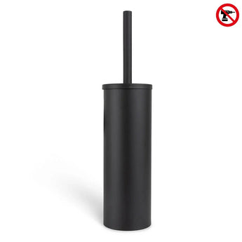 De Bruno Black van yessential.nl is een stijlvolle, zwarte vrijstaande toiletborstel - ideaal als toiletborstel vrijstaand zwart of wc borstel zonder boren - om moderne flair toe te voegen aan elke badkamer.