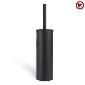 De Bruno Black van yessential.nl is een stijlvolle, zwarte vrijstaande toiletborstel - ideaal als toiletborstel vrijstaand zwart of wc borstel zonder boren - om moderne flair toe te voegen aan elke badkamer.