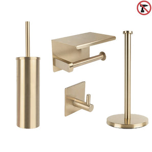 Ludo Gold WC Set (no-drill)