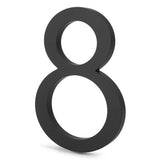 De Milano Black 15cm van yessential.nl is een strakke, rechtopstaande zwarte nummer acht op wit-ideaal als stijlvol huisnummers accent voor elk modern exterieur.