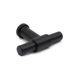 De Cordero Black Knob van yessential.nl heeft een matte, cilindrische basis en handgreep met moderne lijnen-de perfecte matzwarte T-knop keuken voor een strakke look op elk meubel.
