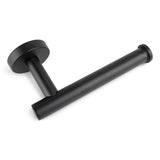 De Romano Black WC-set van yessential.nl is een matzwart, wandgemonteerde houder met een minimalistisch cilindrisch ontwerp - ideaal om je toiletaccessoireset zwart of badkameraccessoireset te verfraaien.