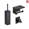 Lazzo Black WC Set (no-drill)