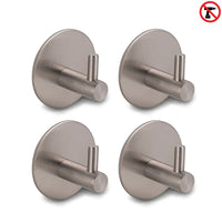 De 4x Rudro Gunmetal handdoekhaakjes van yessential.nl hebben een geborstelde gunmetal afwerking, ronde voetstukken en cilindrische haringen. Deze zelfklevende haakjes zijn eenvoudig te installeren zonder gereedschap - boren is niet nodig.