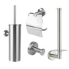 Lauro Stainless Steel Toilet Set