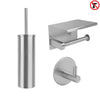 Juano Stainless Steel Toilet Set (no-drill)