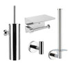Pacho Chrome Toilet Brush Set