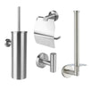 Fabiano Stainless Steel Toilet Set