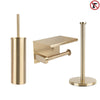 Tygo Gold Toilet Set (no-drill)