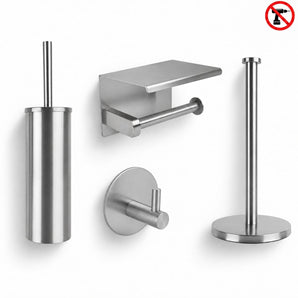 Delo RVS WC Set (no-drill)
